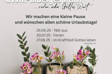 CVJM Bibelgespräch - reden über Gottes Wort